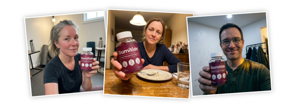 Long-term GumiTide user testimonial sharing performance results and the total absence of unwanted side effects.