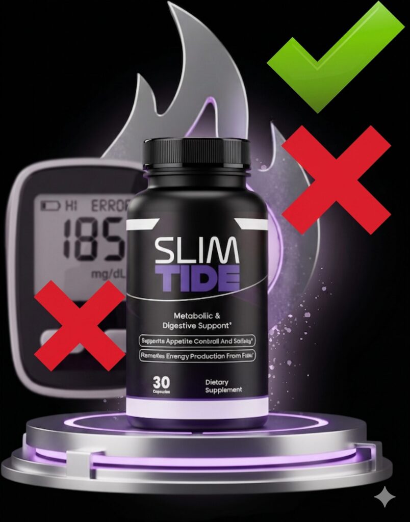 Comparative matrix highlighting the verified benefits and product limitations of SlimTide based on consumer trial data.