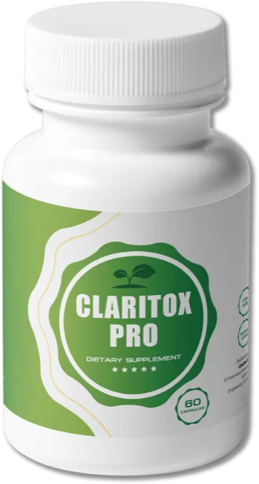 A single bottle of Claritox Pro premium balance supplement containing 60 capsules for long-term dizziness prevention and inner ear health support.